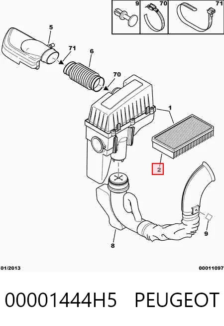 Повітряний фільтр RF1418FWB Goodrem