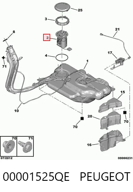 Електробензонасос на Citroen C3 Picasso SH