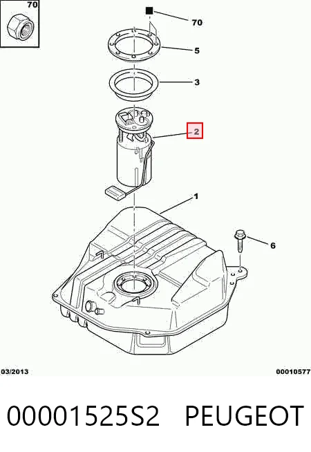 Купити 6281713 Opel Насос занурювальний в баці
