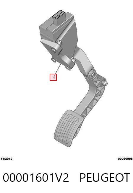  Педаль газу Citroen Jumpy 2