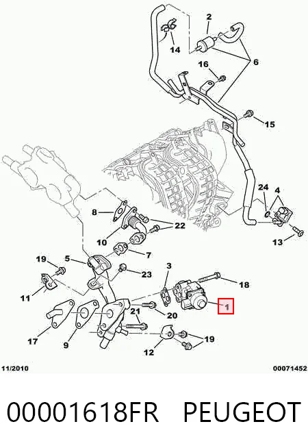 Клапан EGR Chrysler 1582A645 ціна, від 12.75 USD