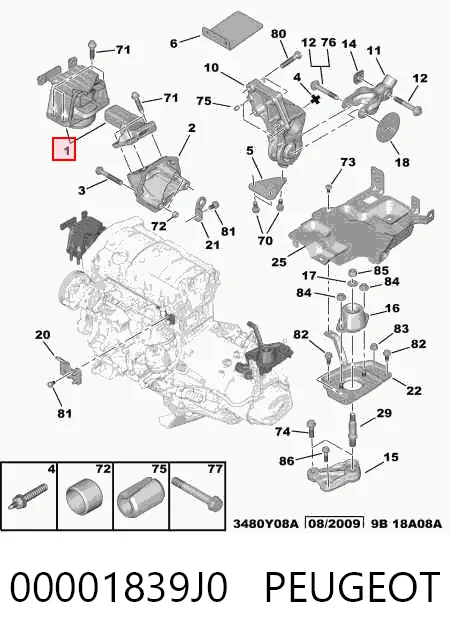 Права подушка двигуна Magneti Marelli 010846 ціна, від 58.13 USD