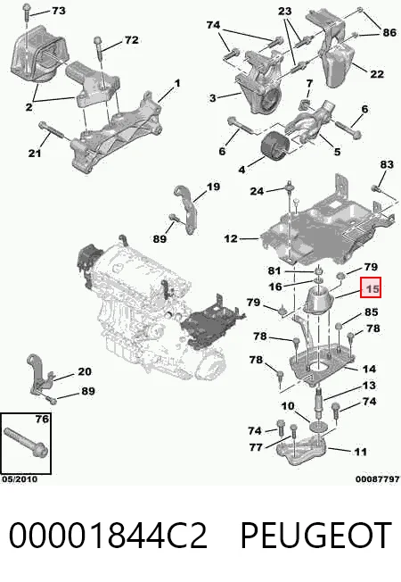 Ліва подушка двигуна Corteco 49388308 ціна, від 8.13 USD