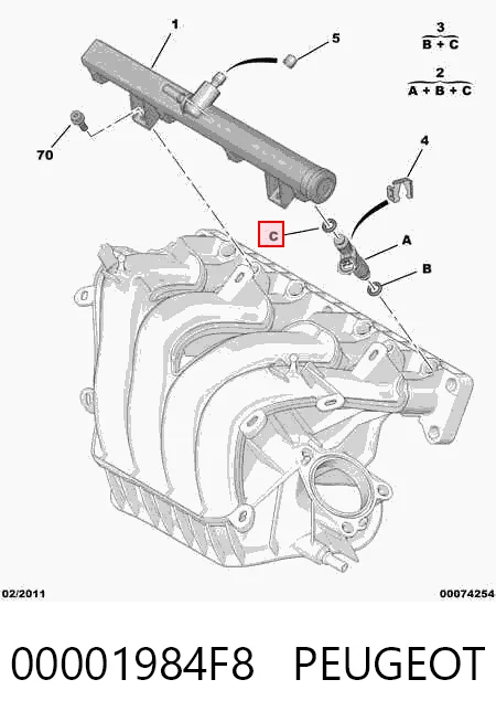 Форсунка паливна Continental/Siemens 00001984F8 ціна, від 45.85 USD
