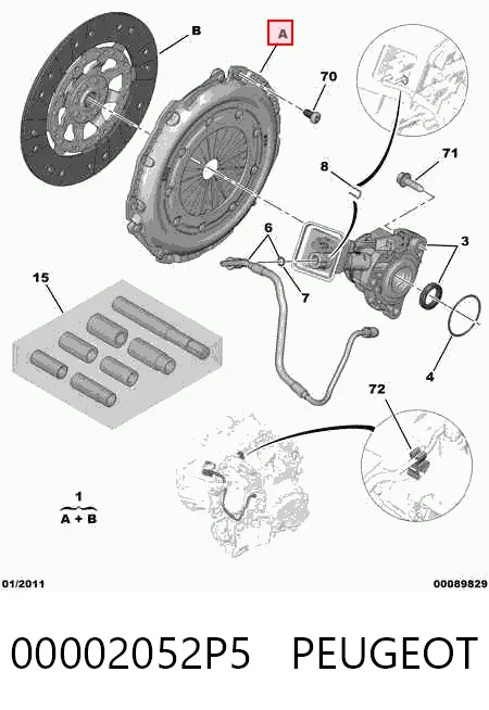 Купити Зчеплення Peugeot 308 I 4A, 4C