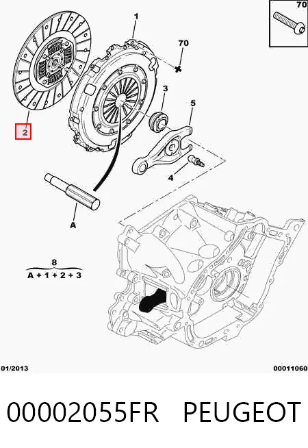 Диск зчеплення ведений Citroen C4 GRAND PICASSO I
