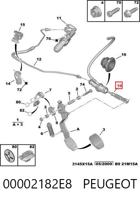  Головний циліндр зчеплення Citroen C4 