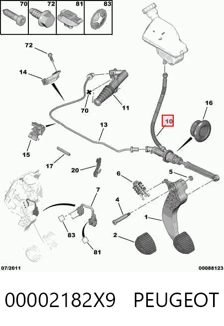 Циліндр зчеплення Citroen C4 II