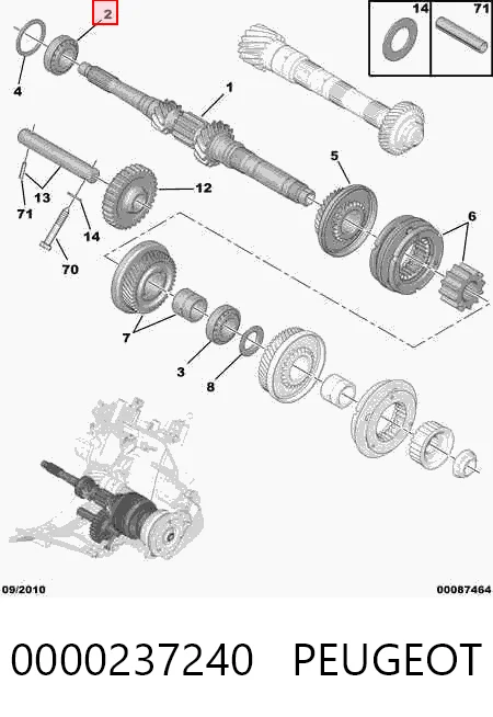 Підшипник первинного валу коробки SKF 32005XQ ціна, від 13.29 USD