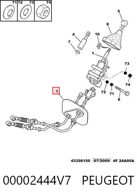 Трос перемикання передач, здвоєний Fiat/Alfa/Lancia 1327454080 ціна, від 163.14 USD