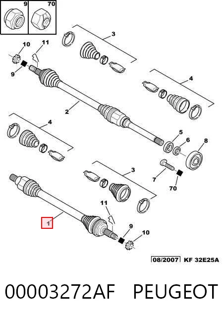 Купити 0021043 GKN-Spidan Ліва піввісь