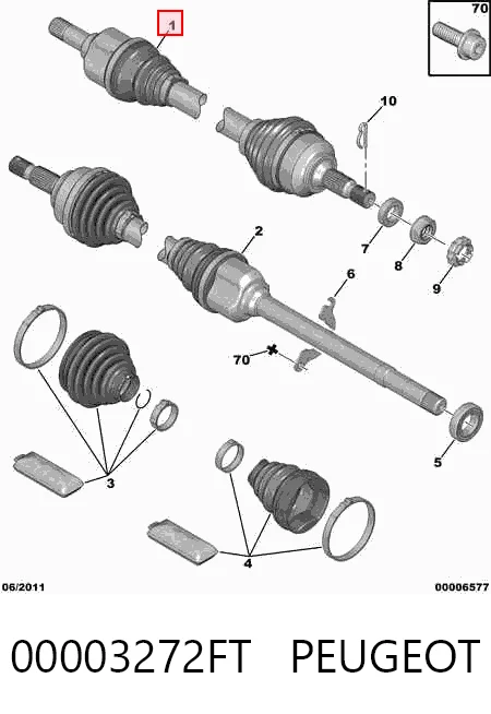 Ліва піввісь 492318 Maxgear