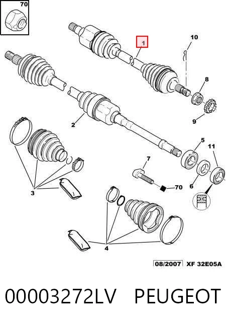 Купити BB1311 Posterparts Ліва піввісь