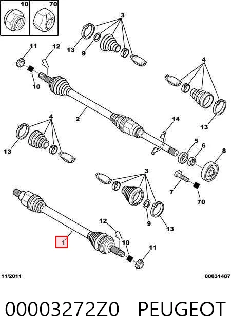 BB1312 Posterparts Привід лівий
