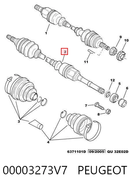 Купити T29092A Polcar Піввісь права