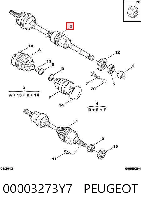 Піввісь передня, права GKN-Spidan 302923 ціна, від 81.34 USD