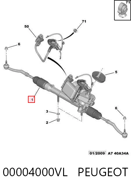 Управління рульове в зборі Peugeot 207 SW універсал (WK) (2007 - 2013) ціна, від 233.90 USD