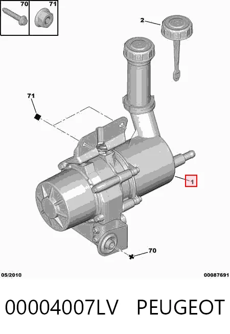Насос ГПК Citroen C4 PICASSO I мінівен (UD) (2006 - 2013) ціна, від 95.02 USD