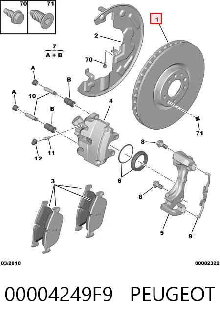 Гальмівні диски передні DDF2211C1 Ferodo