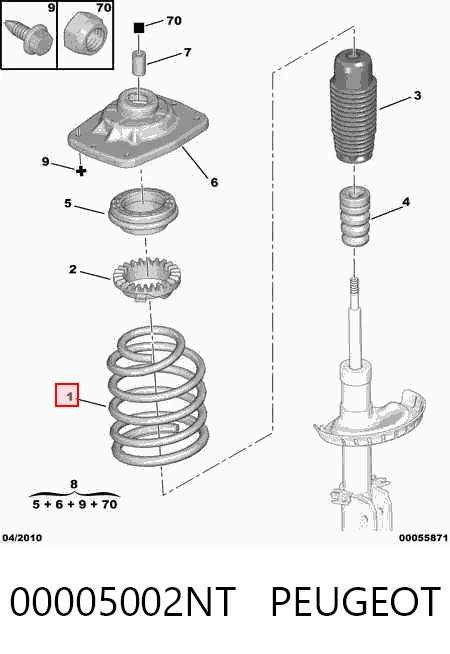 Пружина передня Maxgear 601092D ціна, від 60.12 USD