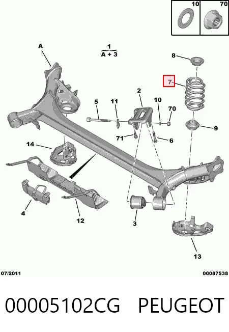 601095D Maxgear Пружина підвіски задня