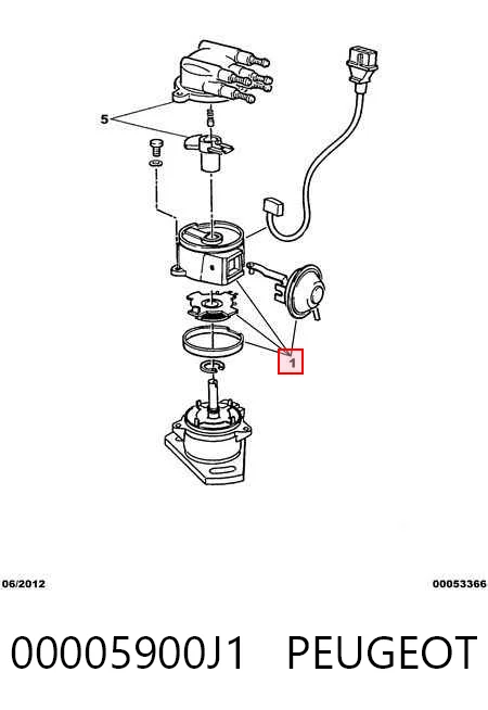 Купити 9564372380 Fiat/Alfa/Lancia Розподільник запалювання (трамблер)