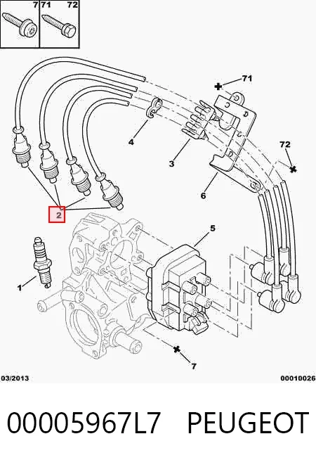 Проводи високовольтні на Citroen Berlingo  M