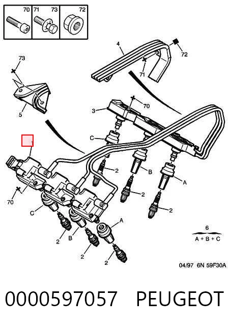 Котушка Peugeot 406 