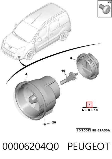  Фара протитуманна, ліва/права Citroen Jumpy 1