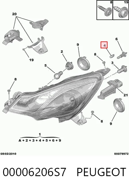 Купити 231810E Polcar Права блок фара