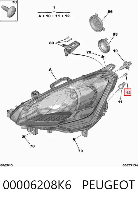 Фара ліва 89318031 VALEO