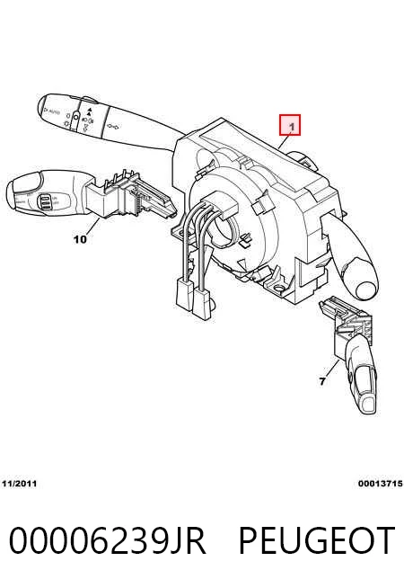 Перемикачі Peugeot 206 хетчбек (2A/C) (1998 - 2008) ціна, від 539.69 USD