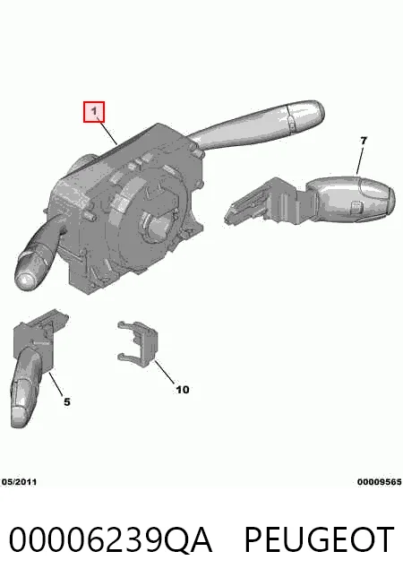  Підрульовий перемикач Citroen C5 2
