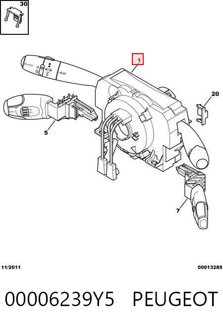 Перемикачі Citroen C5 II хетчбек (RC) (2004 - 2008) ціна, від 19.82 USD