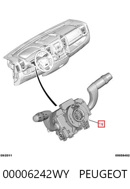 Перемикач підрульовий на Peugeot Boxer III 250