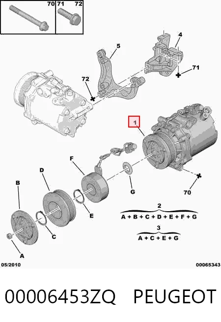 Купити Компресор кондиціонера Mitsubishi ASX  GA