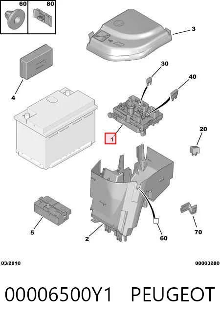 Купити Блок запобіжників Peugeot 206  2D