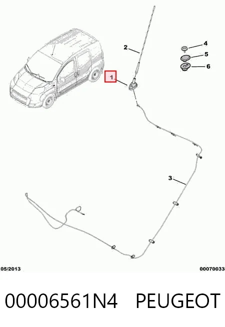 Антена на дах на Peugeot Boxer III 250