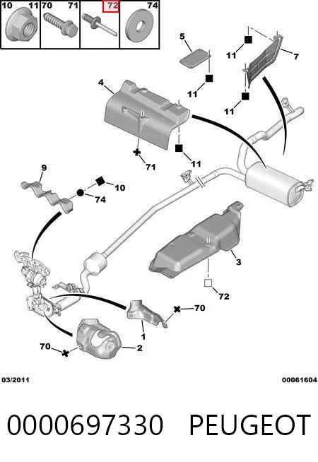 7705096011 Nissan/Infiniti Клепка накладки барабанних колодок