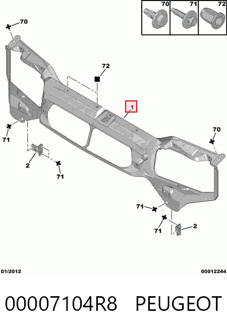 Купити Рамка радіатора Citroen Jumpy I BS, BT, BY, BZ