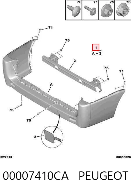Купити 1400718578 Fiat/Alfa/Lancia Задній бампер