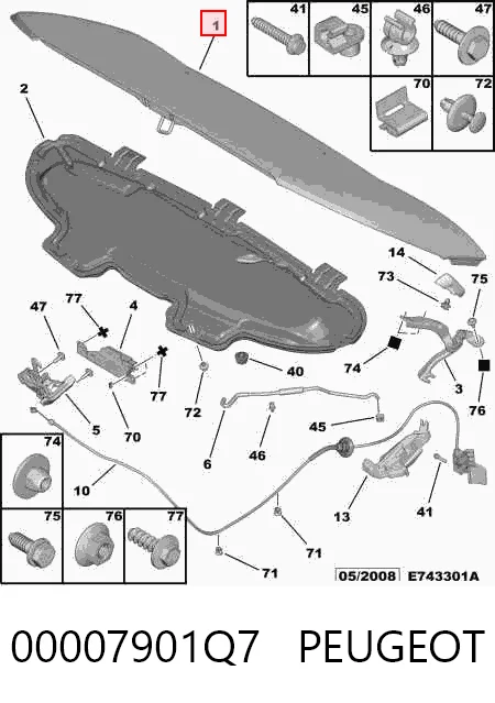 Капот Citroen C3 Picasso мінівен (SH) (2009 - 2026) ціна, від 163.96 USD