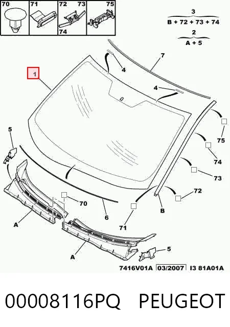 ST502230 Pilkington Автомобільне скло