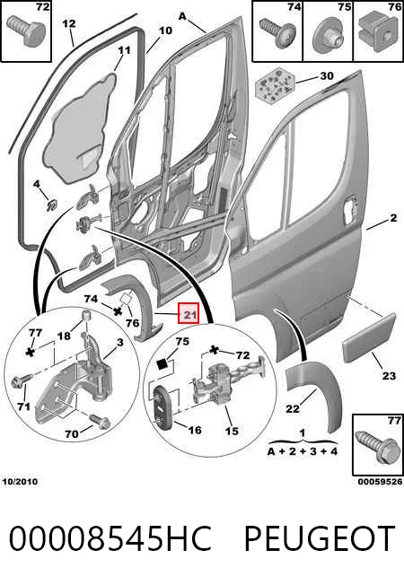 Купити 1307939070 Fiat/Alfa/Lancia Молдинг арки крила переднього, лівий