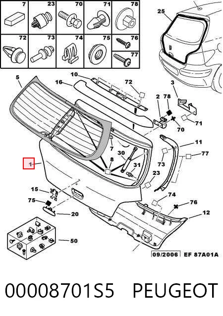 Треті двері на Peugeot 307  3A, 3C