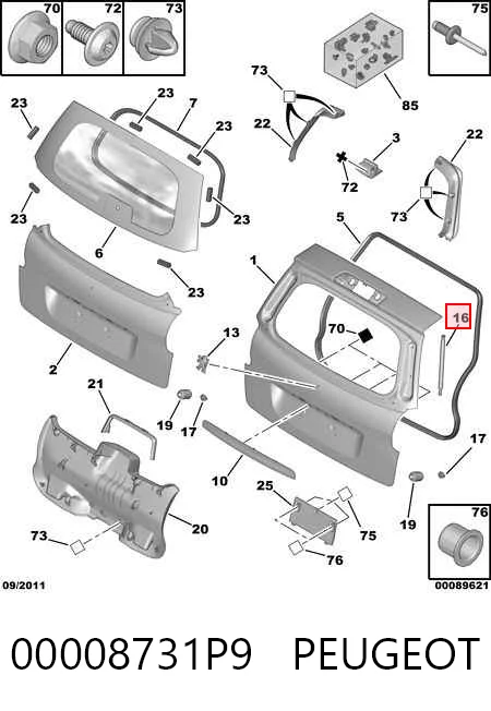 Купити GS0798 Magneti Marelli Амортизатор двері багажника