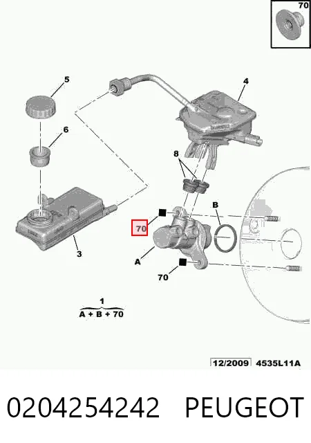 Головний гальмівний циліндр PMK979 TRW