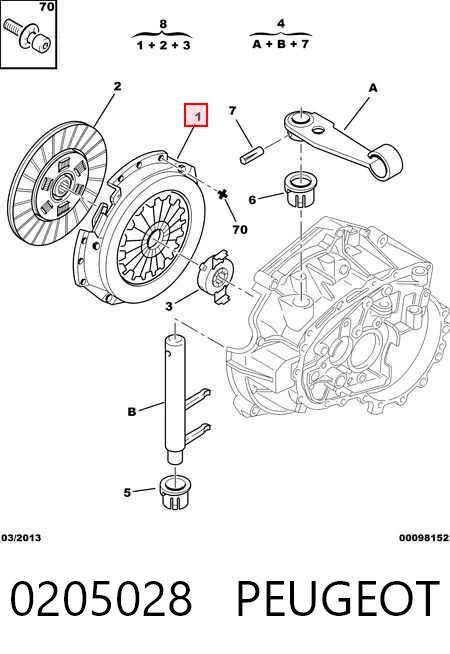 0205028 Peugeot/Citroen Зчеплення в зборі