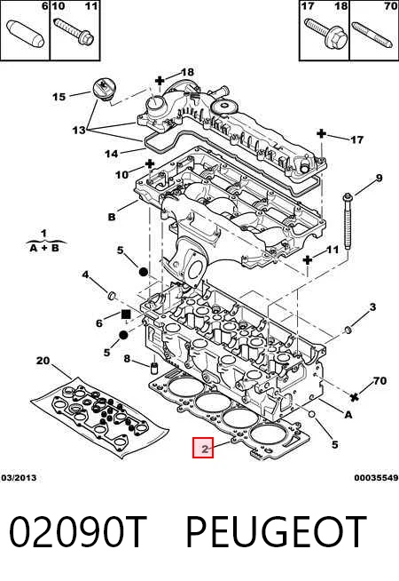 Купити Прокладка ГБЦ Fiat Scudo  270
