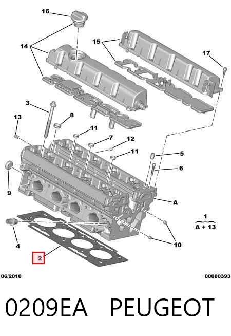 Купити Прокладка ГБЦ Citroen C4 PICASSO I UD